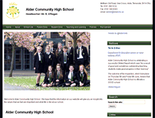 Tablet Screenshot of aldercommunityhighschool.org.uk
